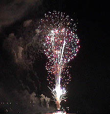 Ketchikan fireworks - July 4, 2002