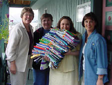 Rainy Day Quilters donate pillowcases...