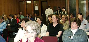 crowd attending meeting photo